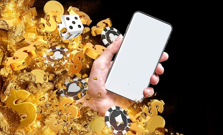 Texas Hold'em Bonus game table with player cards and community cards visible
